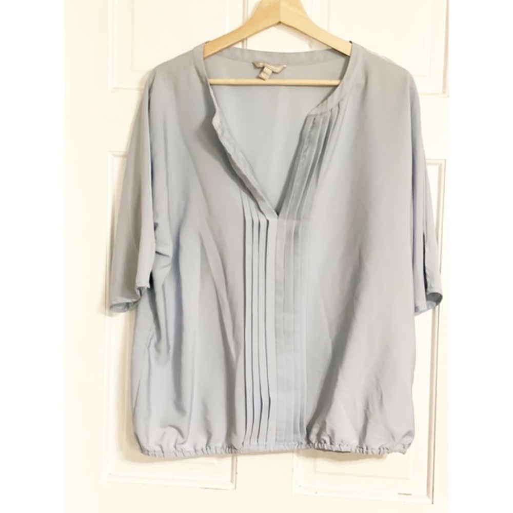 Banana Republic Light Blue Dressy Blouse